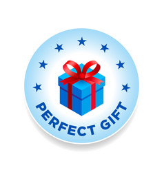 Perfect Gift Isolated Badge Stamp Icon Banner