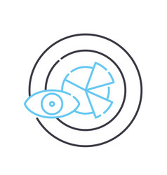 Predictive Analytics Line Icon Outline Symbol