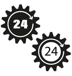 24 Hour Service Icon Eps 10