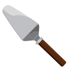 Cake Slice Spatula On A White Background