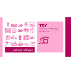 Toy Baby Child Kid Icons Set