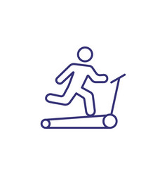 Treadmill Line Icon