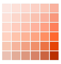 Gradient Shades Of Peach Color Palette