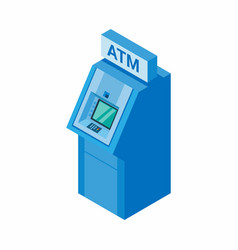 Atm Machine Banking Symbol Isometric