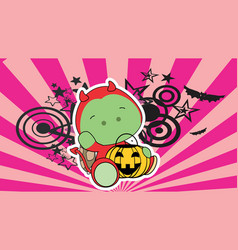 Chibi Halloween Turtle Evil Costume Character