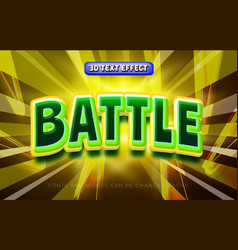 Battle Game 3d Editable Text Effect Style