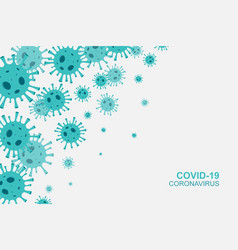 Coronavirus Banner Background With Microscopic