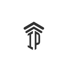 Ip Initial For Law Firm Logo Design