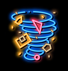 Tornado Details Neon Glow Icon