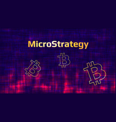 Banner Microstrategy Incorporated On Dark