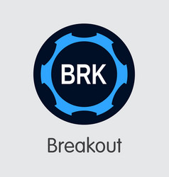 Breakout Virtual Currency Coin Symbol