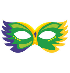 Mardi Gras Green Mask