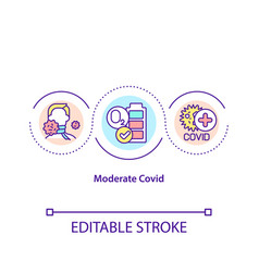 Moderate Ovid Concept Icon