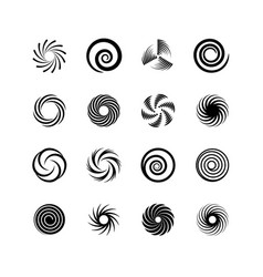 Spiral icons Royalty Free Vector Image - VectorStock