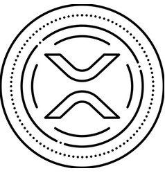 Xrp Cryptocurrency Line Icon