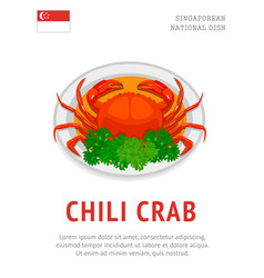 Chili Crab National Singaporean Dish