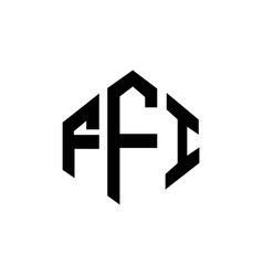 Ffi Letter Logo Design With Polygon Shape