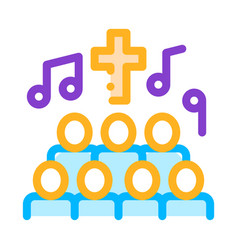 Church Choir Singing Song Concert Icon