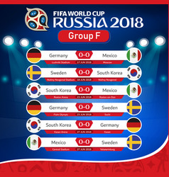 Fifa World Cup Russia 2018 Group F Fixture