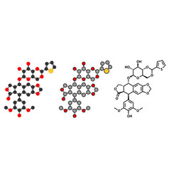 Teniposide Cancer Drug Molecule Topoisomerase Ii