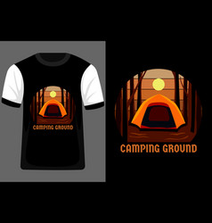 Camping Ground T Shirt Design