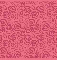 Grunge Distressed Ink Roses Pink Pattern