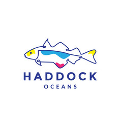 Haddock Fish Abstract Logo Design