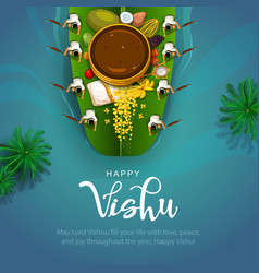 Happy Vishu Greetings April 14 Kerala Festival