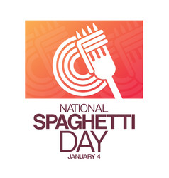 National Spaghetti Day January 4