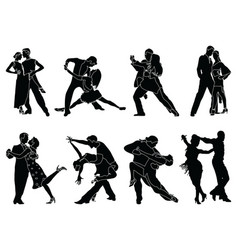 Silhouettes Of Tango Players