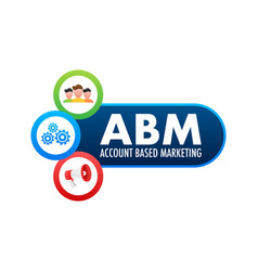 Abm - Account Based Marketing Business Concept