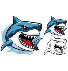 Shark Portrait Mascot