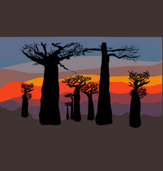 Sunset Under Africa Flat Color