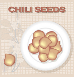 Vintage Label For Chili Seeds