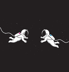 Cosmic Love Of Astronauts In Space