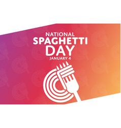 National Spaghetti Day January 4