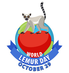 World Lemur Day Poster Design