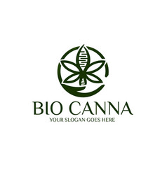 Bio Cannabis Care Logo Designs For Lab And Health