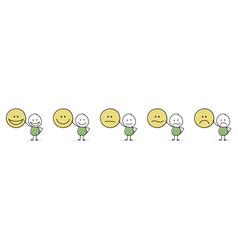 Funny Stickman Emotional Icons Appraisal Design