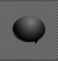 Black Chat Bubble Icon Design