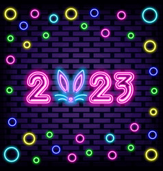 2023 Happy New Year And Merry Christmas Neon Sign