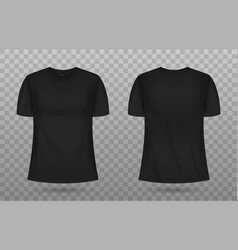 3d Realistic Black Tshirt Mockup Template