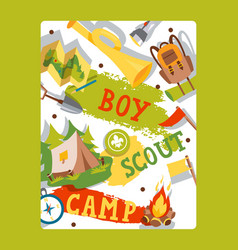 Boy Scout Camp Typography Poster