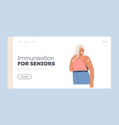 Immunization For Seniors Landing Page Template