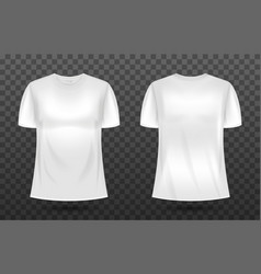 3d Realistic White Tshirt Mockup Template