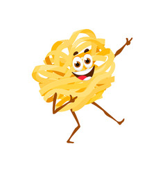 Cartoon Fettuccine Pasta Character Dancing