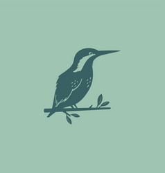 Graphic Art Bird Kingfisher