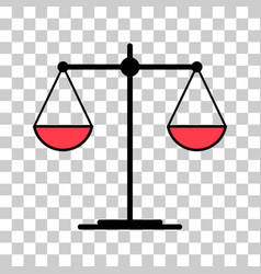 Scale Equal Icon Lawyer Crime Web Sign Protection