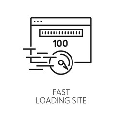 Fast Loading Site Content Delivery Network Icon