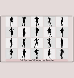 Silhouette Of A Female Black Silhouettes